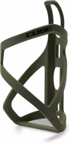 Cube Bottle Cage Hpp Left-Hand Sidecage Matt - Dustyolive/Glossy Black