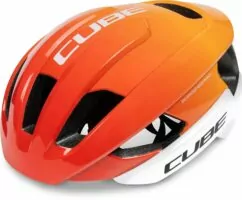 Cube Helmet Heron Teamline - White/Orange
