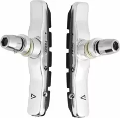 Acid 2-Piece V-Brake Shoes - Silver/Black