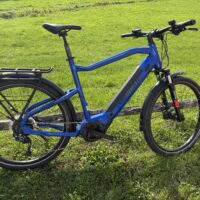 Ex-Demo Haibike Trekking 4 HIGH Hybrid Electric Bike, 27.5 Wheel, 56cm Frame Yamaha PW-TE - Gloss Blue/Matt Black - Image 2