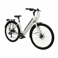 Falcon Liberty Low Step Hybrid Electric Bike - White - Image 2