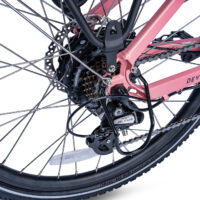 Ampere Deluxe 26" Step Through Hybrid Electric Bike - Pink - Image 3