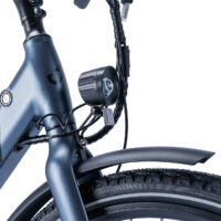 Ampere Deluxe 26" Step Through Hybrid Electric Bike - Stone Blue - Image 3