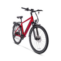 Ampere Hilux Hybrid Electric Bike, 700c Wheel - Red - Image 2