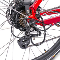 Ampere Hilux Hybrid Electric Bike, 700c Wheel - Red - Image 3