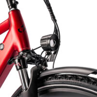 Ampere Hilux Hybrid Electric Bike, 700c Wheel - Red - Image 6