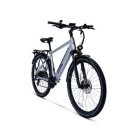 Ampere Hilux Hybrid Electric Bike, 700c Wheel - Silver - Image 6