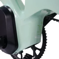 E-Go CarbonLite Folding Electric Bike 250w, 18in Wheels, 7Ah Samsung Battery - Duck Egg - Image 3