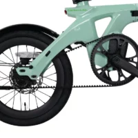 E-Go CarbonLite Folding Electric Bike 250w, 18in Wheels, 7Ah Samsung Battery - Duck Egg - Image 5