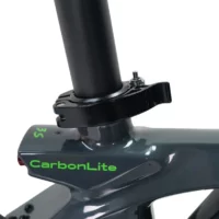 E-Go CarbonLite 3S Folding Electric Bike 250w, 18in Wheels, 7Ah Samsung Battery - Grey - Image 4