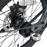 E-Go CarbonLite 3S Folding Electric Bike 250w, 18in Wheels, 7Ah Samsung Battery - Grey - Image 3