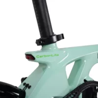 E-Go CarbonLite Folding Electric Bike 250w, 18in Wheels, 7Ah Samsung Battery - Duck Egg - Image 4