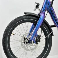 Revom T4F Semi-Recumbent Folding Electric Trike, 36v 15Ah - Purple/Blue - Image 6