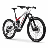 Ghost 2026 E-Riot CF Advanced Electric Mountain Bike, 800Wh - Grey/Red - Image 2