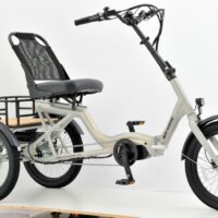 Revom T4F Semi-Recumbent Folding Electric Trike, 36v 15Ah - White - Image 2