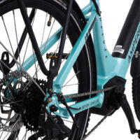 Ampere Deluxe Pro 26" Step Through Hybrid Electric Bike - Light Blue - Image 11