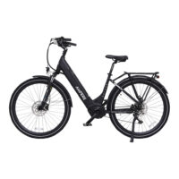 Ampere Deluxe Pro Hybrid Step Through Electric Bike, 700c Wheel - Black - Image 2