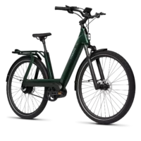 Tenways AGO-T Step Through Hybrid Electric Bike - Green - Image 2