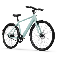 Tenways CGO 600 Pro Crossbar Hybrid Electric Bike - Mint Green - Image 2