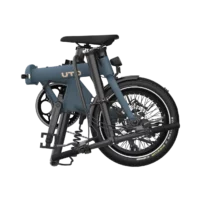 UTO Morning 16in Wheels Origins Folding Electric Bike - Ocean Blue - Image 2