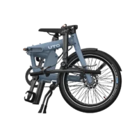 UTO Morning Pro 16" Folding Electric Bike - Blue - Image 3