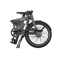 UTO Morning Pro 16" Folding Electric Bike - Grey - Image 3