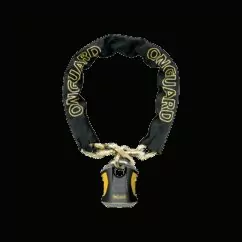 OnGuard Beast Chain Lock 12mmx110cm Black/Yellow