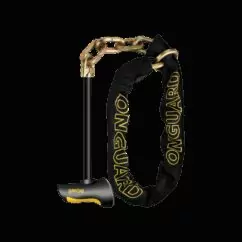 OnGuard Beast Loop and T Chain Lock Black/Yellow