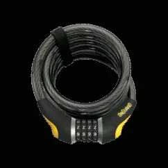 OnGuard Doberman Combo Cable Lock 15mm Black/Yellow