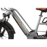 Basis Longtail Cargo Electric Bike, 7 Speed, 20in Wheel, 13Ah - Silver - Image 5