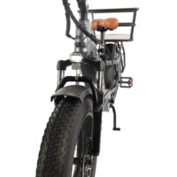 Basis Longtail Cargo Electric Bike, 7 Speed, 20in Wheel, 13Ah - Silver - Image 10