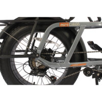 Basis Longtail Cargo Electric Bike, 7 Speed, 20in Wheel, 13Ah - Silver - Image 11