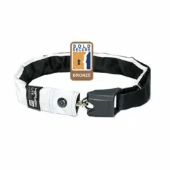 Hiplok LITE Wearable Chain Lock 6mm x 75cm - waist 24-44 inches (Bronze Sold Secure) High Visibility: SUPER BRIGHT 6MM X 75CM