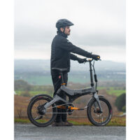 MiRider Hope Edition 20in Folding Electric Bike - Grey - Image 8