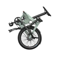 UTO Afternoon Pro 20" Folding Electric Bike - Green - Image 4