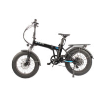 Basis Fat Tyre Folding Low Step 20" Electric Bike - Black - Image 2