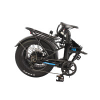 Basis Fat Tyre Folding Low Step 20" Electric Bike - Black - Image 6