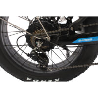 Basis Fat Tyre Folding Low Step 20" Electric Bike - Black - Image 7