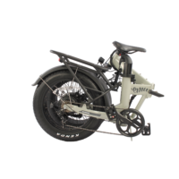 EMU Fat Tyre Electric Folding Bike, 7 Speed, 20in Wheel, 10Ah - Ivory - Image 10