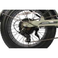 EMU Fat Tyre Electric Folding Bike, 7 Speed, 20in Wheel, 10Ah - Ivory - Image 12