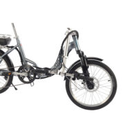 Basis Osprey Folding Low Step 20" Electric Bike - Grey - Image 4