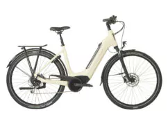 Raleigh Motus Grand Tour Derailleur Low Step Hybrid Electric Bike 2022, BOSCH Active Line - Cream