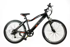 Dallingridge Diablo Integrated Hardtail Electric Mountain Bike, 26" Wheel - Gloss Black/Red